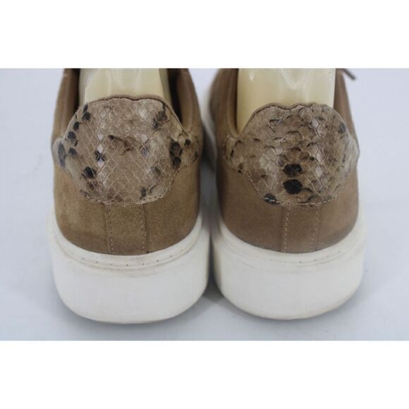 Steve Madden Charlie Taupe Suede Lace Up Rounded Toe Fashion Low Top Sneakers 9 - Picture 8 of 11